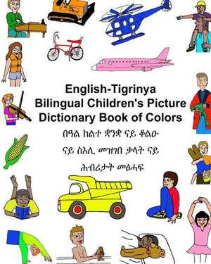 English-Tigrinya Bilingual Children's Picture Dictionary Book of Colors de Richard Carlson Jr