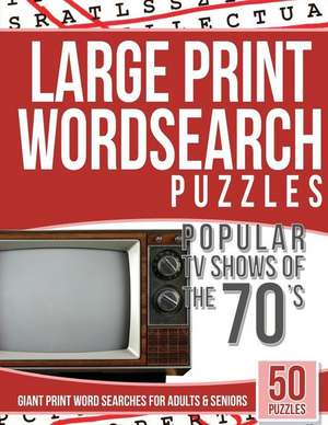 Large Print Wordsearches Puzzles Popular TV Shows of the 70s de Searches, Tv Word