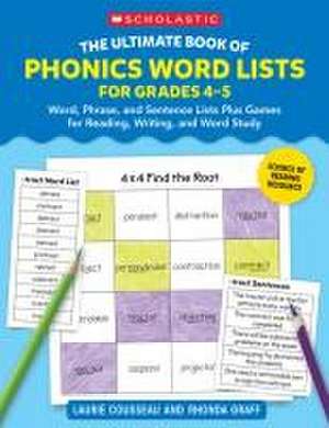 The Ultimate Book of Phonics Word Lists: Grades 3-5 de Laurie Cousseau