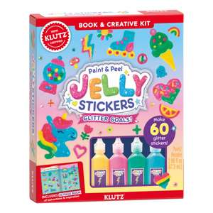 Paint & Peel Jelly Stickers: Glitter Goals! de Editors Of Klutz