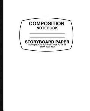 Storyboard Notebook - White Cover de Storyboard Paper Notebook