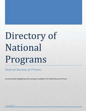 Directory of National Programs de U. S. Department of Justice