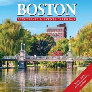 Boston 2025 12 X 12 Wall Calendar de Willow Creek Press