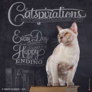 Catspirations 2025 12 X 12 Wall Calendar de Willow Creek Press