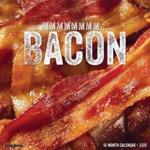 MMMMMMMM... Bacon 2025 12 X 12 Wall Calendar de Willow Creek Press