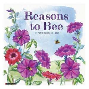 Reasons to Bee 2025 12 X 12 Wall Calendar de Willow Creek Press