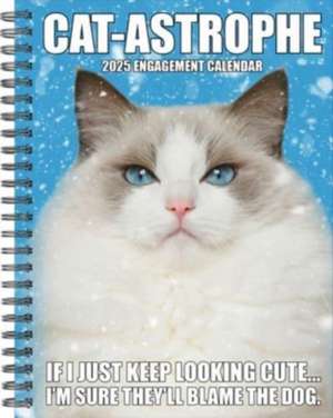 Cat-Astrophe 2025 6.5 X 8.5 Engagement Calendar de Willow Creek Press