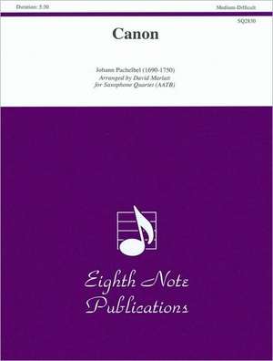 Canon: Score & Parts de Johann Pachelbel