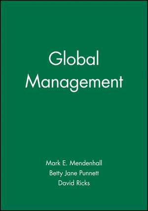 Global Management de M Mendenhall