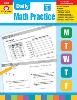 Daily Common Core Math Practice, Grade 5 de Jill Norris