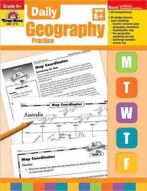 Daily Geography Practice: Grade 6 [With Transparencies] de Sandi Johnson