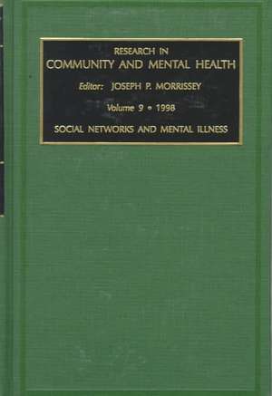 Research in Community and Mental Health de Joseph P. Morrissey