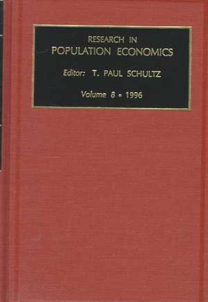 Research in Population Economics de Paul T. Schultz