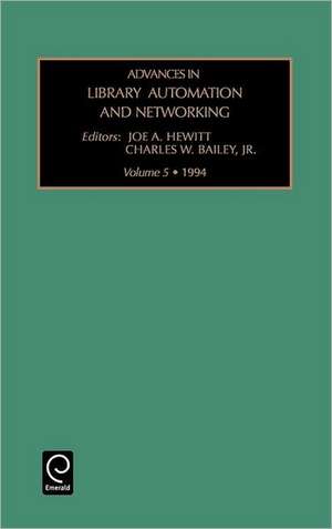 Advances in Library Automation and Networking de Charles W. Bailey Jr.