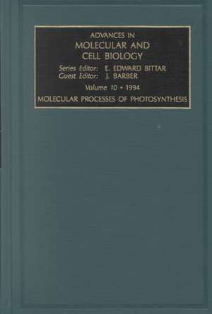 Molecular Processes of Photosynthesis de J. Barber