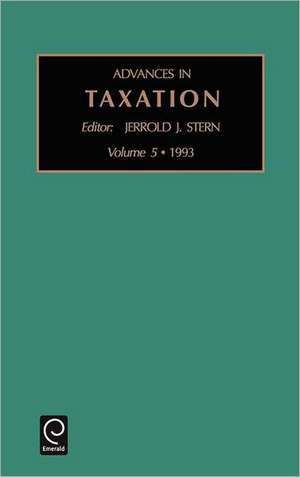 Advances in Taxation de Jarrold J. Stern