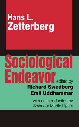 Sociological Endeavor de Hans Zetterberg