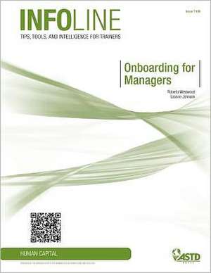 Onboarding for Managers de Roberta Westwood