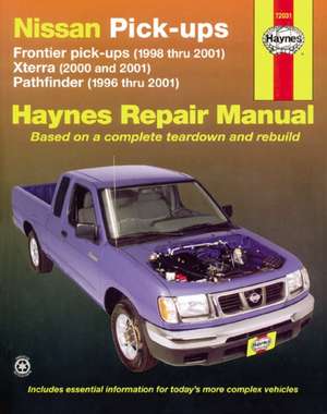 Nissan Frontier, Xterra & Pathfinder (9604) covering Frontier Pick–up (98–04), Xterra (00–04) & Pathfinder (96–04) Haynes Repair Manual (USA) de Haynes