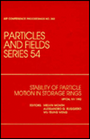 Stability of Particle Motion in Storage Rings: Proceedings of the Workshop Held in Upton, NY, October 1992 de M. Month