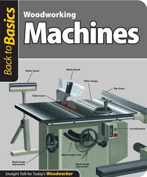 Woodworking Machines: Straight Talk for Today's Woodworker de Fox Chapel Publishing