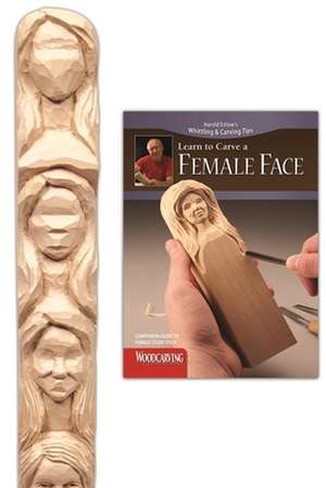 Female Face Study Stick Kit (Learn to Carve Faces with Harold Enlow) [With Study Stick, Made of Molded Resin and Full-Color Booklet] de Harold L. Enlow