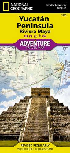 Northern Yucatan/Maya Sites, Mexico: Travel Maps International Adventure Map de National Geographic Maps