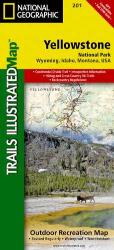 Yellowstone National Park: Trails Illustrated National Parks de National Geographic Maps