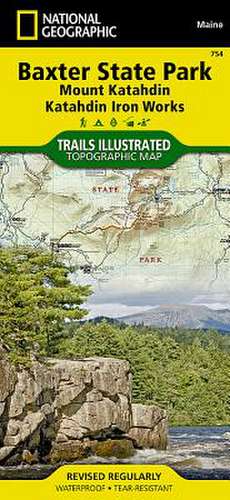 Baxter State Park/Mount Katahdin: Trails Illustrated Other Rec. Areas de National Geographic Maps