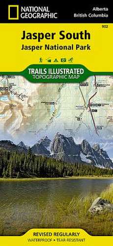 Jasper South: Trails Illustrated National Parks de National Geographic Maps