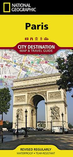 Paris Destination Map de National Geographic Maps