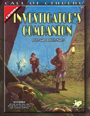 1920s Investigator Companion de Keith Herber