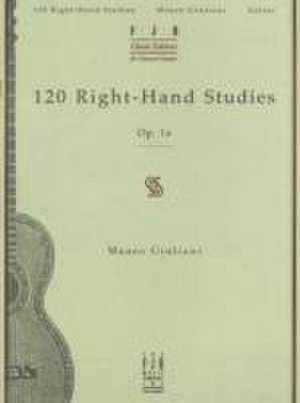 120 Right-Hand Studies de Mauro Giuliani