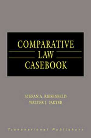 Comparative Law Casebook (4 vols) de Stefan Riesenfeld