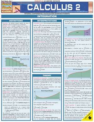 Calculus 2 Laminate Reference Chart: Integral & Differential Calculus for Advanced Students de Gerald Harnet