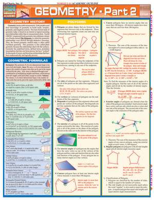 Geometry: Segments, Lines, Planes, Geometric Formulas de BarCharts Inc