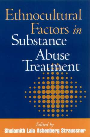 Ethnocultural Factors in Substance Abuse Treatment de Shulamith Lala Ashenberg Straussner