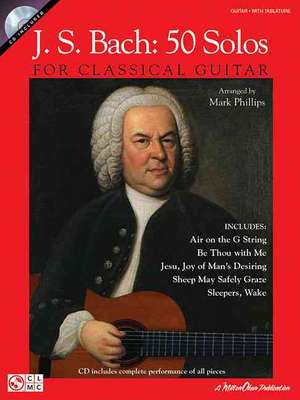 J.s. Bach - 50 Solos for Classical Guitar de Johann Sebastian (COP) Bach