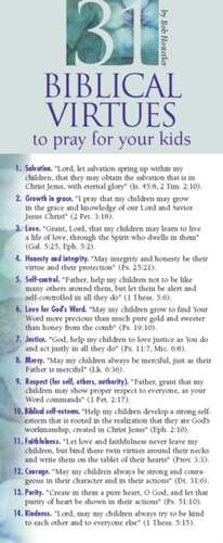 31 Biblical Virtues to Pray for Your Kids 50-Pack de Bob Hostetler