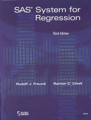 SAS System for Regression de Rudolf Jakob Freund