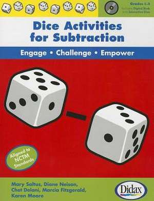 Dice Activities for Subtraction de Mary Saltus