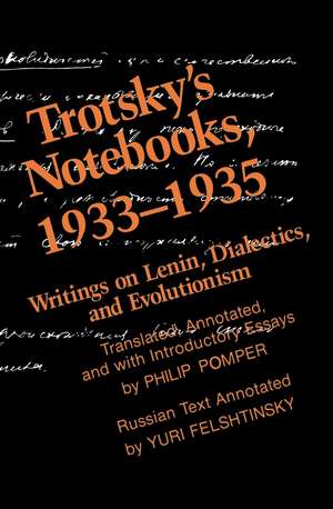 Trotsky's Notebooks, 1933-1935 de Philip Pomper