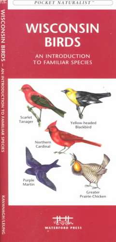 Wisconsin Birds: A Folding Pocket Guide to Familiar Species de James Kavanagh