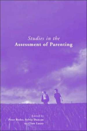 Studies in the Assessment of Parenting de Peter Reder