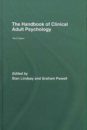 The Handbook of Clinical Adult Psychology de Stan Lindsay