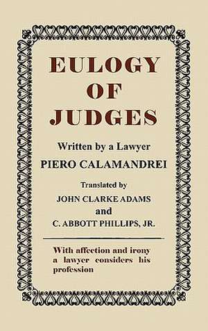 Eulogy of Judges de Piero Calamandrei