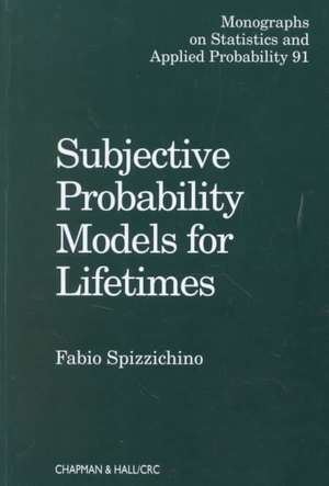 Subjective Probability Models for Lifetimes de Fabio Spizzichino