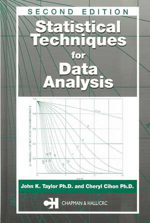 Statistical Techniques for Data Analysis de John K. Taylor