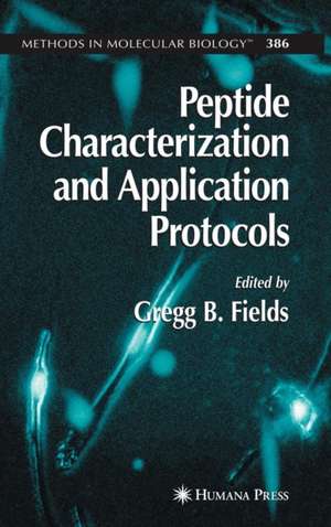 Peptide Characterization and Application Protocols de Gregg B. Fields