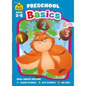 School Zone Preschool Basics 64-Page Workbook de School Zone